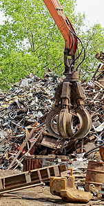废金属加工夹钳机械男人螺栓格斗建造废料机器金属工业图片