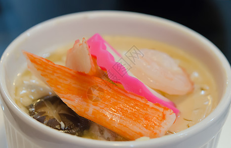 中国蒸蛋食物美食粉色烹饪海鲜黄色蔬菜白色图片