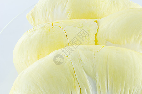 泰国的Durian白色榴莲黄色气味营养食物水果图片