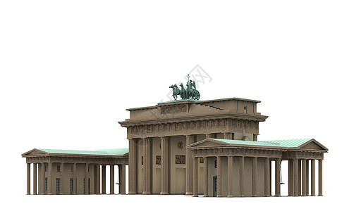 勃兰登堡2号门渲染视觉首都砂岩自由观光建筑雕塑建筑学纪念碑图片