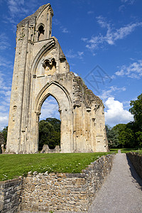 格拉斯顿伯伯里教堂旅游景点观光英语国家纪念碑旅行历史性废墟房子图片