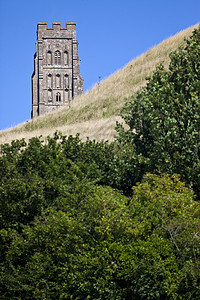 格拉斯顿伯雷托尔旅游旅行晴天英语景点国家历史性阳光纪念碑建筑学背景图片