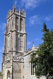 格拉斯顿伯里圣约翰教堂地标英语建筑旅游国家教会观光宗教旅行景点图片