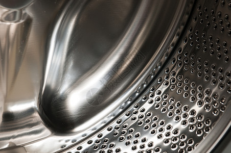 洗衣机桶内观内部视图圆圈技术洗衣店不锈钢器具卫生金属家务合金垫圈图片