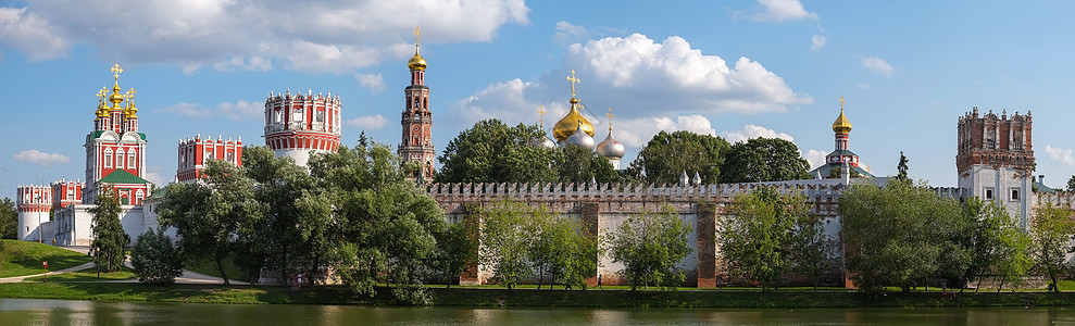 莫斯科Novodevichy女修道院旅游全景地方目的地建筑学文化场所水平地标宗教图片