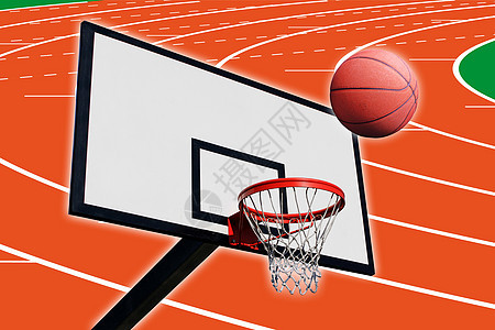 篮球板篮球游戏体育场运动篮子团队竞技田径跑道白色图片