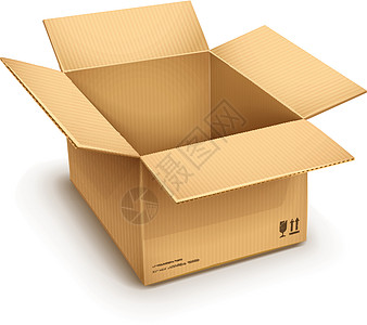 打开的纸板纸箱插图送货阴影服务邮件邮资信封包装纸盒子邮政图片