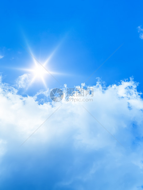 蓝蓝天空太阳柔软度风景空气天堂臭氧阳光晴天自由气候图片