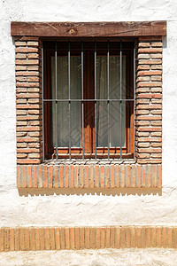旧窗口建筑学古董乡村木头房子住宅白色街道背景图片