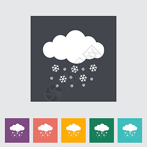 降雪量单个图标暴风雪艺术蓝色团体气候气象风暴季节天气晴天图片