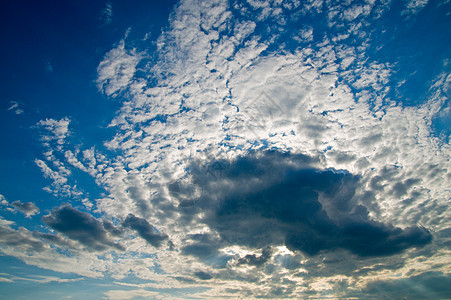 深蓝色的天空白色天气水平阳光天堂气象戏剧性场景风景风暴背景图片