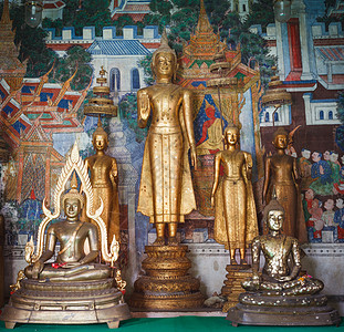 金佛金属宗教人工制品旅行寺庙旅游雕像金子沉思传统高清图片