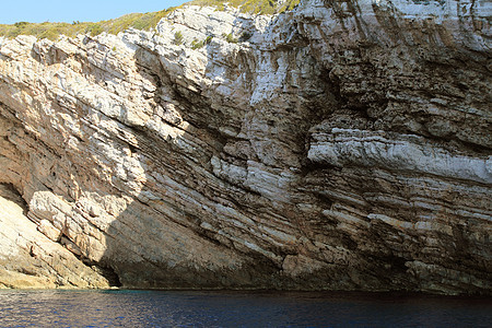 科纳提群岛斑点闲暇天堂旅行汽艇国家游艇石头岩石码头图片