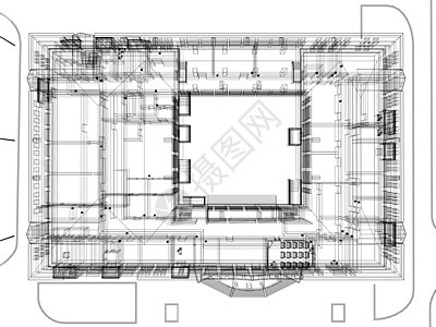 抽象陈列窗户印刷地面蓝图工程办公室建造草图建筑城市图片