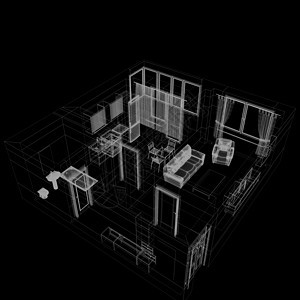 公寓的布局蓝图住房项目家具盘子沙发建筑桌子建筑学椅子图片