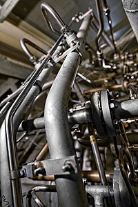 大型工业发电机的闭合重负燃料电源活力工厂发电液压技术管道机械图片