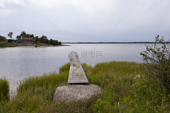 瑞典Asnen湖水域自然保护区牧歌森林树木旅行图片