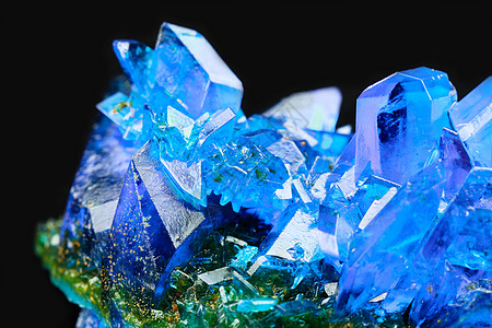 硫酸铜硫酸玻璃黑色奢华石头化学水晶实验室物理蓝色图片