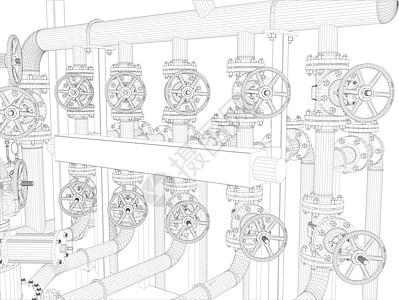 线框工业设备燃料阀门汽油资源工程黑色海关化学品工厂配件图片