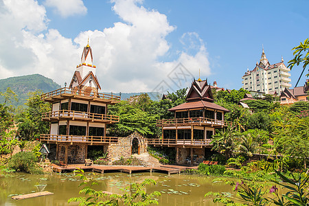 点视图冥想古董石头佛教徒寺庙精神艺术平衡旅行雕像图片