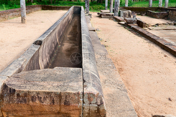 斯里兰卡古老修道院的废墟石头文化地标考古学历史性历史建筑学厨房建筑城市图片