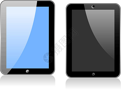 矢量概念平板 PS 无透明度效果 仅 EPS8通讯器屏幕软垫触摸屏蓝色展示电脑互联网黑色笔记本图片