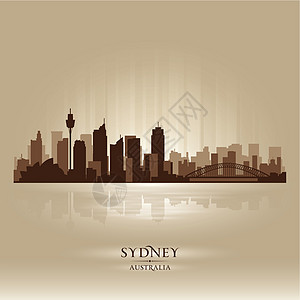 悉尼澳洲天际线城市月光图片