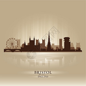 布里斯托·英格兰天际城市轮廓图片