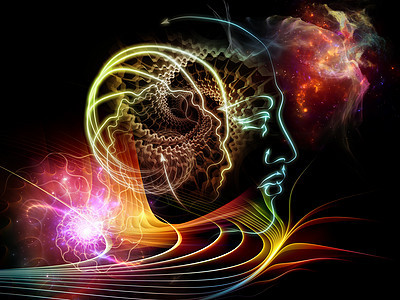 人类内心的心灵生活想像力寓言智力星云螺旋智人元素插图齿轮设计图片