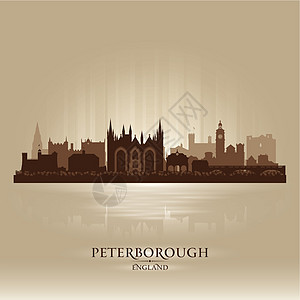 彼得伯罗英格兰市天线环形反射明信片插图日落建筑学建筑城市海岸地标景观图片