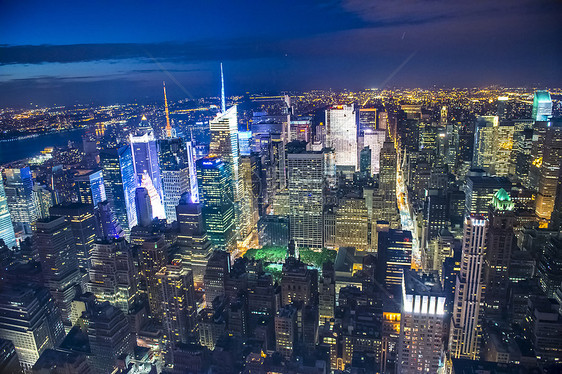 纽约夜间交通力量旅游场景商业建筑生活旅行天际游客图片