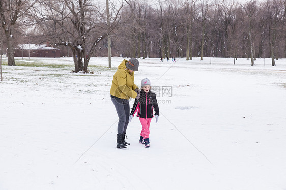 圣诞节雪雪季节支撑树木公园假期风景市中心景观城市旅行图片