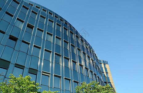 现代办公楼办公室城市房子建筑学商业蓝色建筑玻璃天空图片