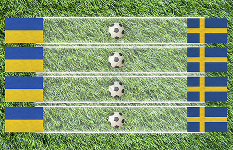 草背景上的可塑性足球旗帜得分D组世界爱好六边形雕塑橡皮泥竞赛木板照片游戏玩具图片