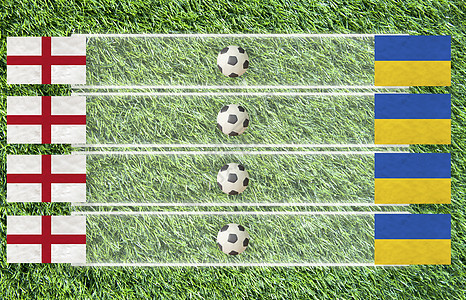 草背景上的可塑性足球旗帜得分D组六边形木板雕塑玩具游戏黏土橡皮泥世界照片爱好图片