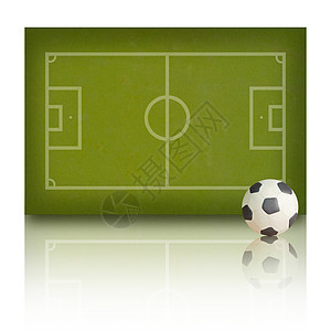 白底草场的可塑性足球足球赛雕塑黑色竞赛世界游戏橡皮泥皮革绿色数学白色图片