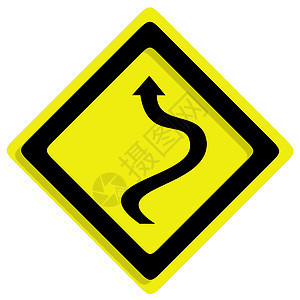 白色背景的边框流量驾驶小路曲线夹子标签按钮横幅注意力邮政招牌图片