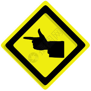 白色背景的流量招牌风险曲线缠绕路标框架警告夹子按钮黄色图片