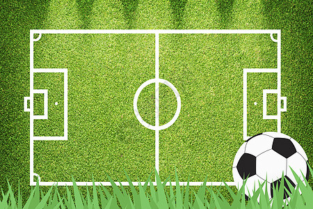 草地上的足球黑色童年场地照片世界白色爱好圆形六边形皮革图片