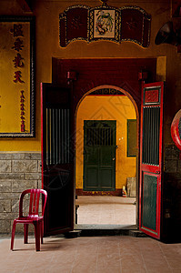 塞贡的中国寺庙里宗教建筑图片