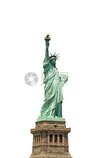 纽约市自由女神像 美国符号 孤立无援图片