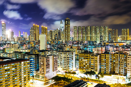 香港的住宅楼群建设公寓住房建筑房屋背景图片