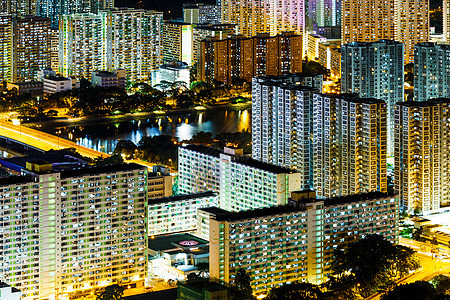 夜里香港沙丁区图片