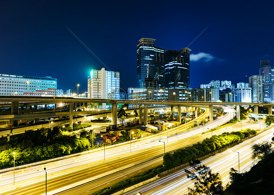 夜间公路红绿灯速度轨迹通道景观交通运动建筑运输城市图片