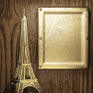 黄金和木制背景风格装饰抛光插图反射框架装饰品奢华金子艺术图片