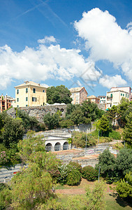 意大利热那亚 古老建筑观点图片