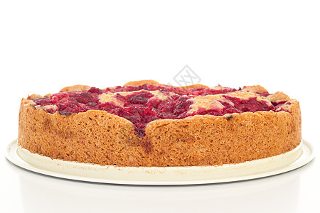 美味的蛋糕 甜果莓图片