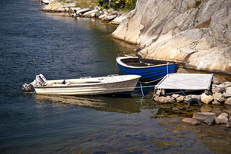 瑞典的犹太群岛花岗岩地质钓鱼群岛渔船海事旅行农村牧歌休闲图片