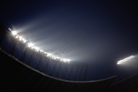 中国北京夜间体育场大灯 中国北京摄影建筑学天空水平体育场馆图片