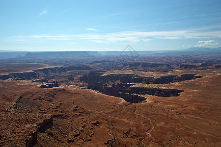 峡谷地远足蓝色山脉踪迹侵蚀天空公园橙子砂岩干旱图片